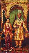 Krishnaraja Wadiyar IV and Rana Prathap Kumari of Kathiawar